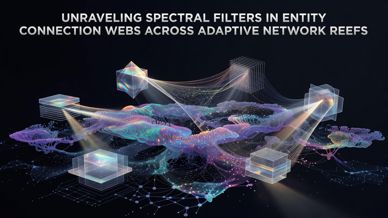 Unraveling Spectral Filters in Entity Connection Webs Across Adaptive Network Reefs